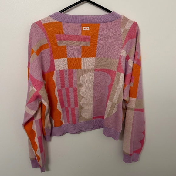 RVCA Jesse Brown Geo Crop Cardigan - Picture 2 of 6